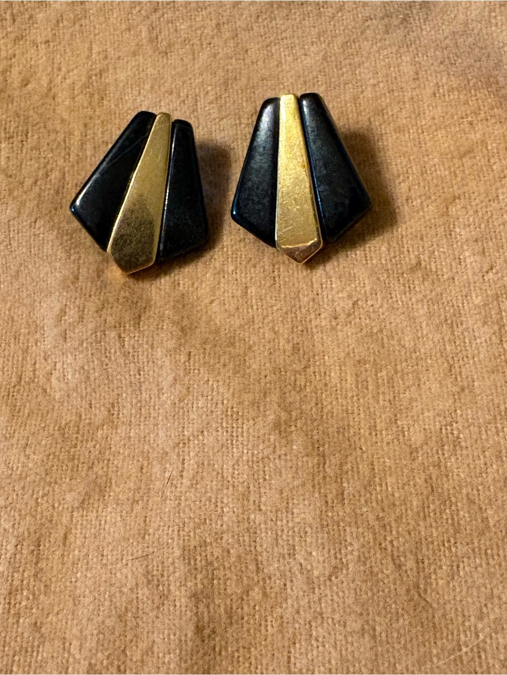 💍3 for $15💍 Vintage Black and Gold Geometric Earrings